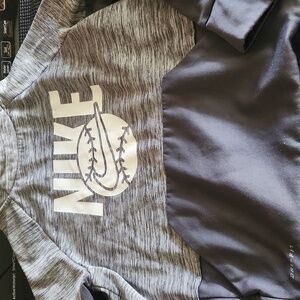 Nike Heather Gray and Charcoal Sweatshirt